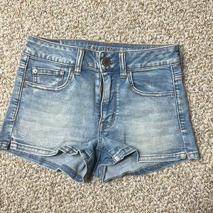 American Eagle Light Wash Jean Shorts